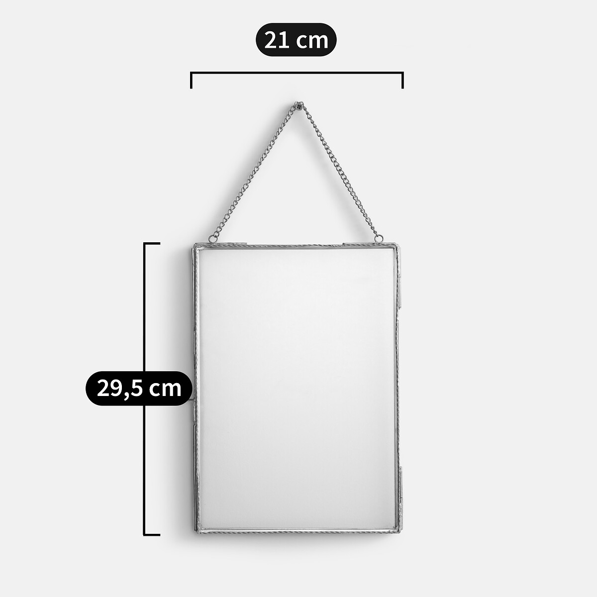 Cornice da appendere, ritorta, larghezza 21 x altezza 29,7 cm, Uyova ottone, LA REDOUTE INTERIEURS