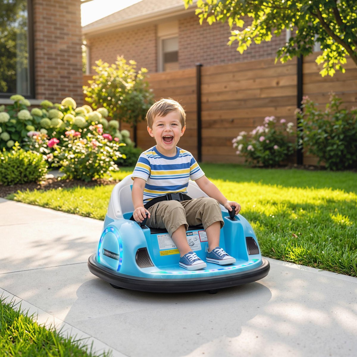 Voiture électrique pour enfants Polypropylène bleu, AIYAPLAY