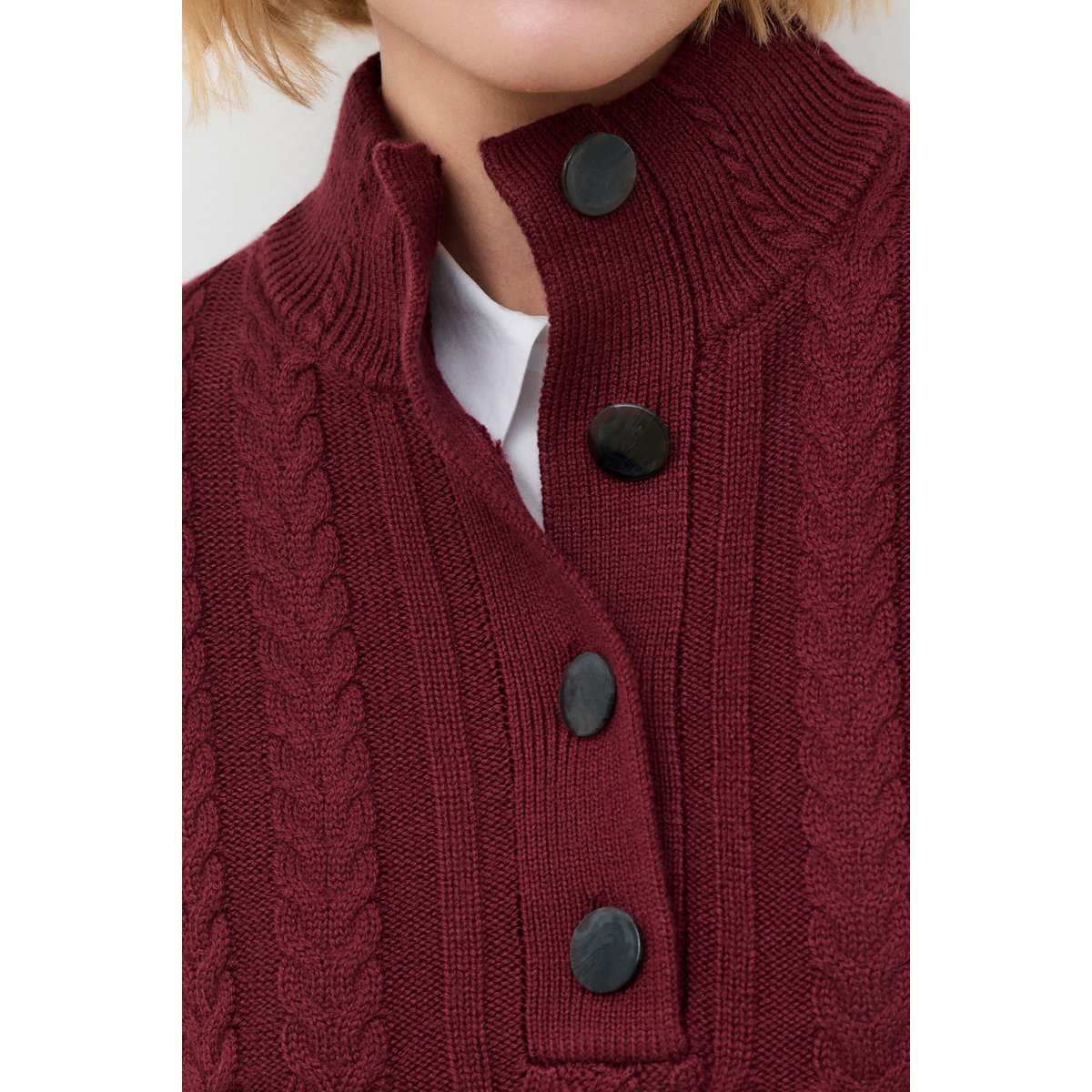Pull large long col montant MVILEM bordeaux, CAROLL