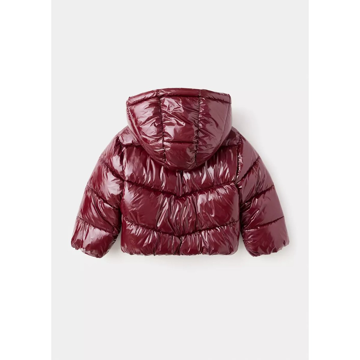 Anorak matelassé brillant cerise, MANGO BABY
