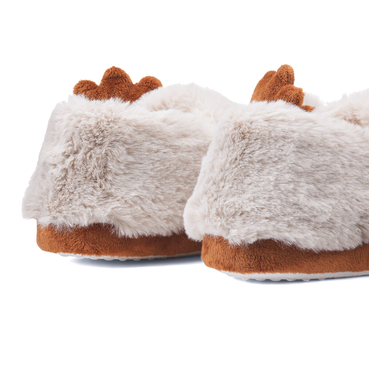 Kids' Reindeer Slippers beige, LA REDOUTE COLLECTIONS