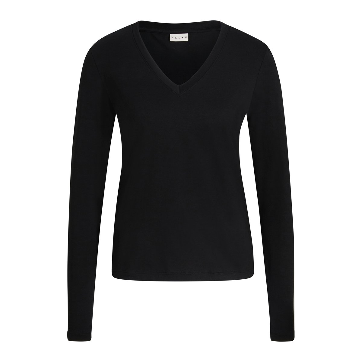 T-shirt manches longues Essential Cotton noir, FALKE