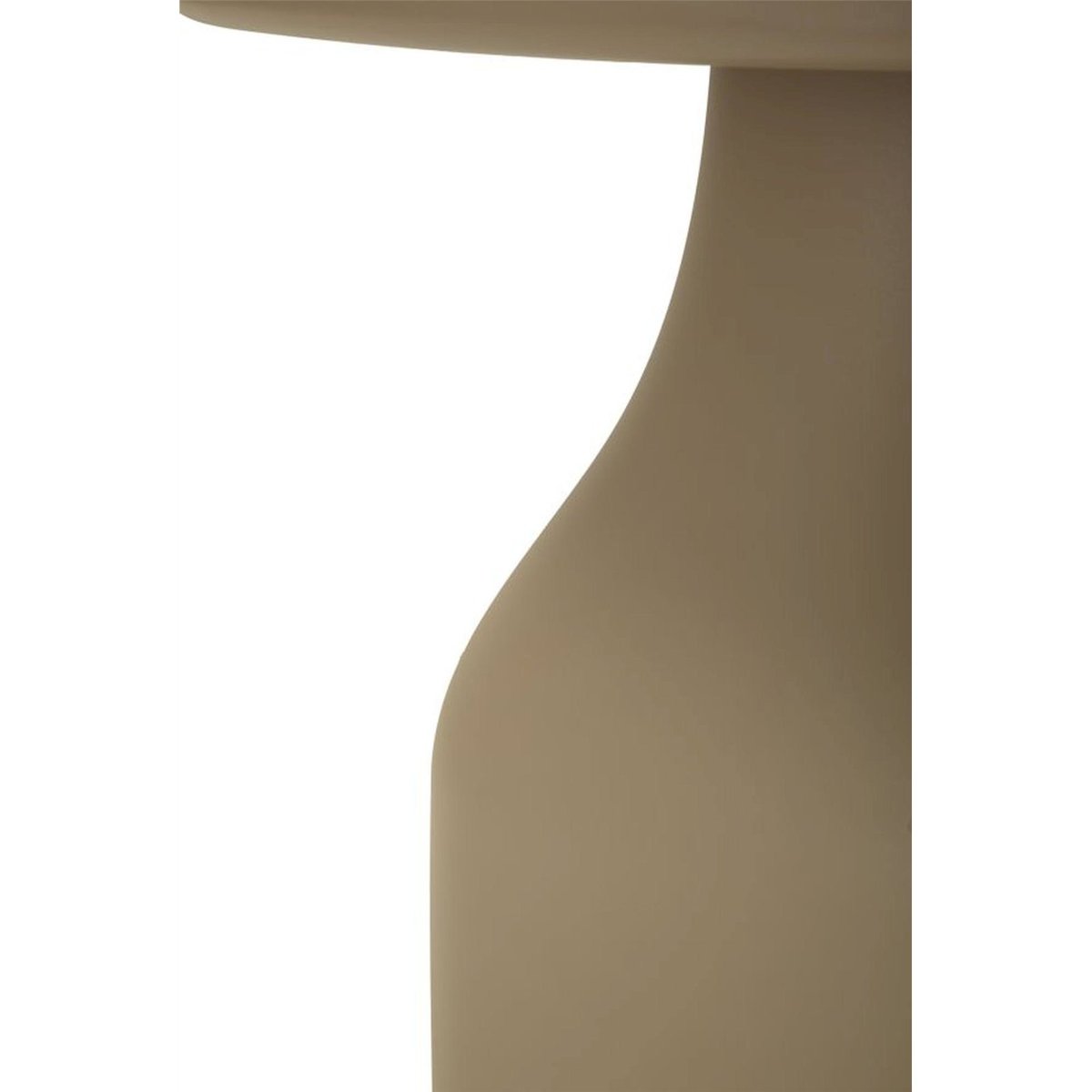Table basse plateau carré base sculpturale MODERN gris, RECOLLECTION