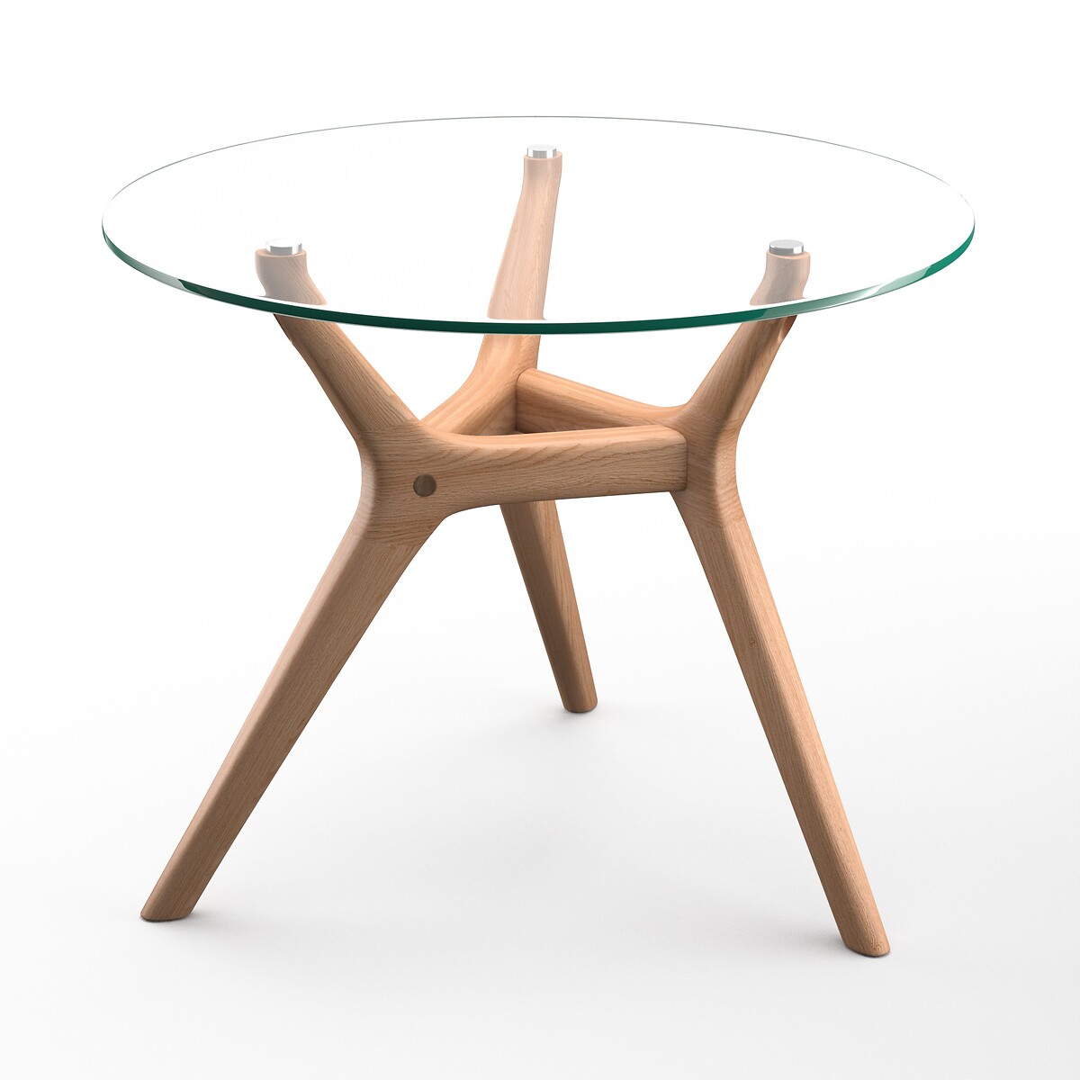 Table basse chêne Ø50 cm, Maricielo chêne naturel, AM.PM