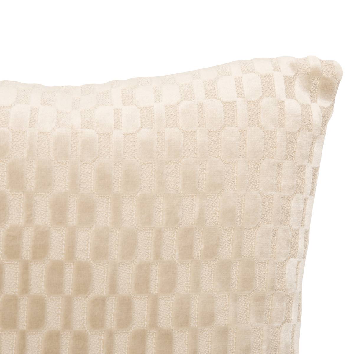 Coussin carré SELIA beige lin, ATMOSPHERA