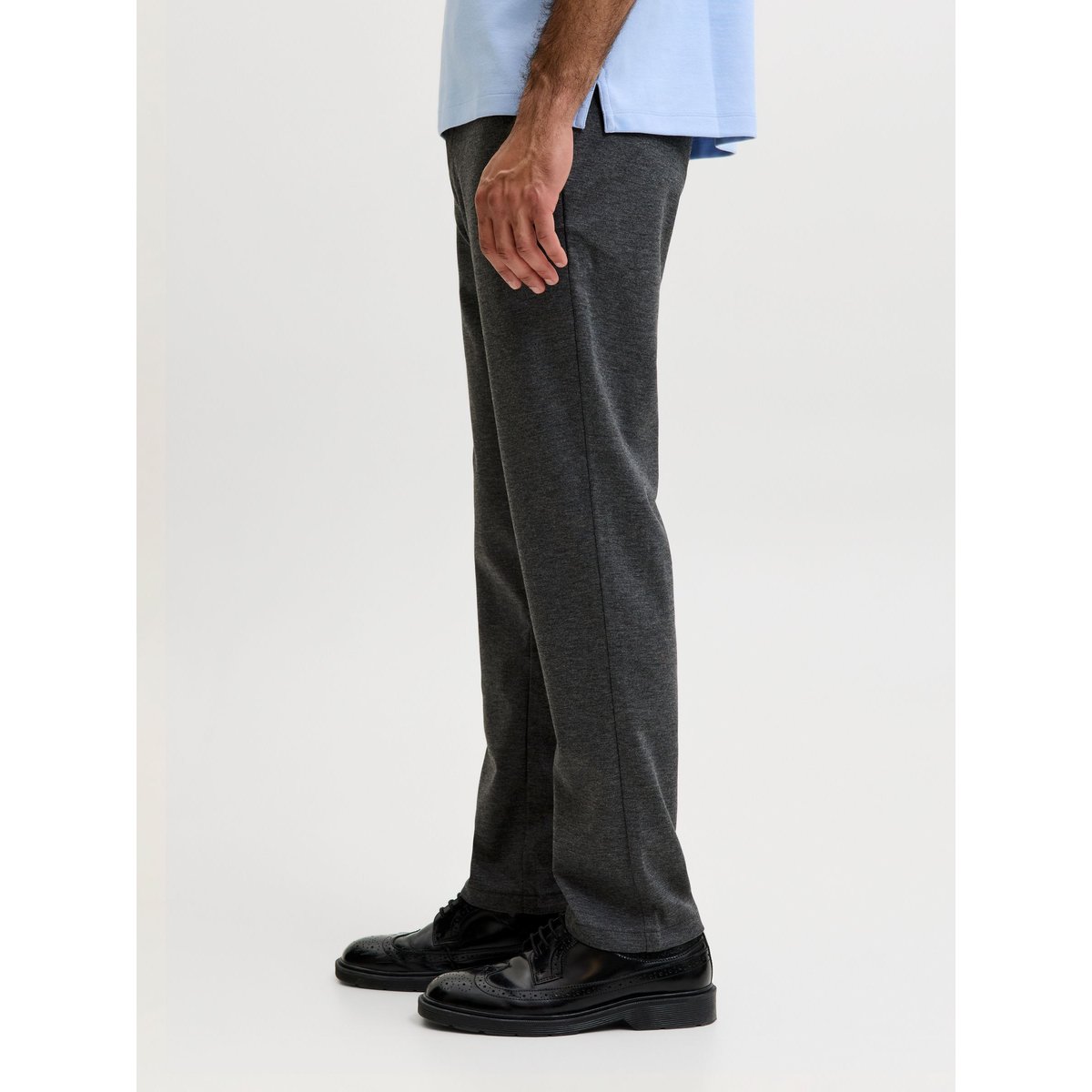 Pantalon Chino dark grey melange, JACK & JONES