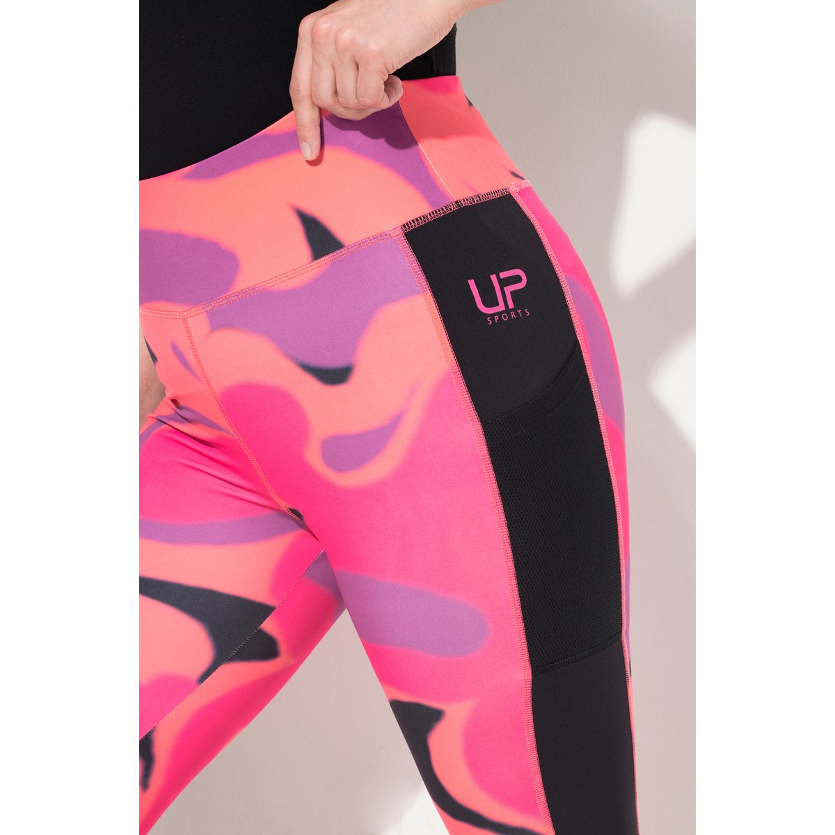 Legging de sport à taille haute rose vif baies, ULLA POPKEN