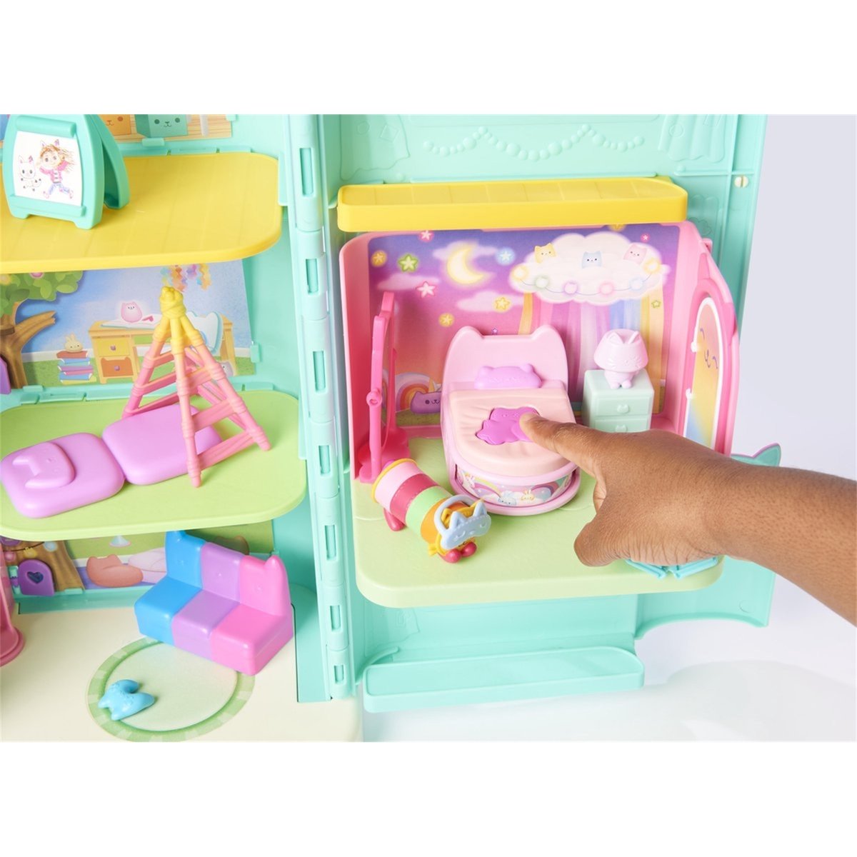 Set de jeu Gabby's Dollhouse La chambre de Polochat multicolore, SPIN MASTER