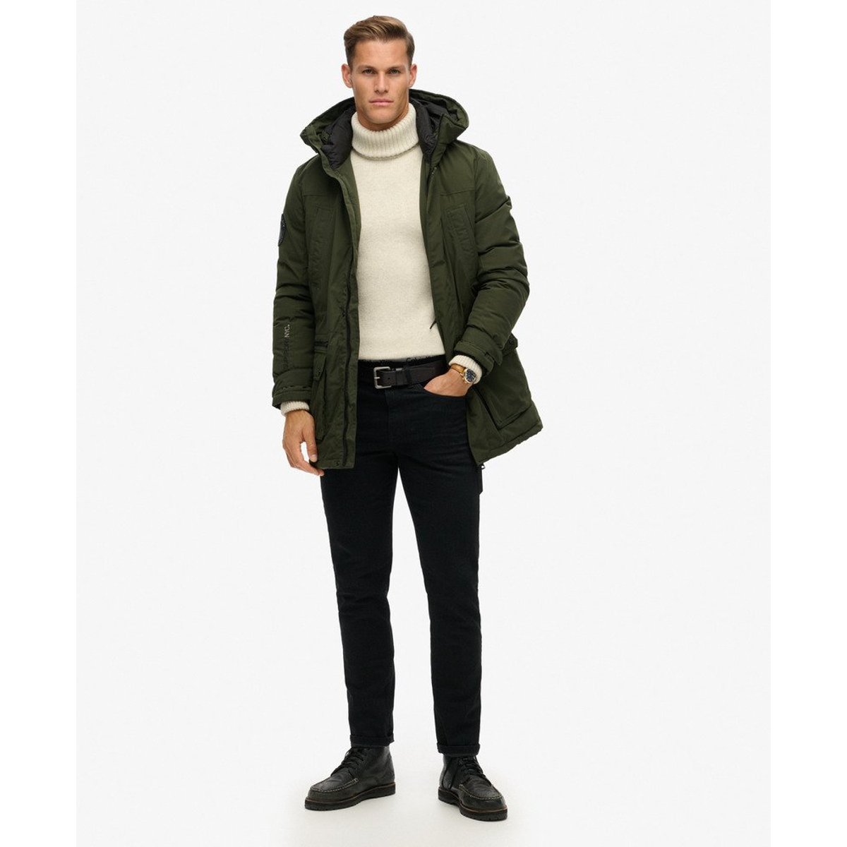 Parka matelassée City vert olive surplus goods, SUPERDRY