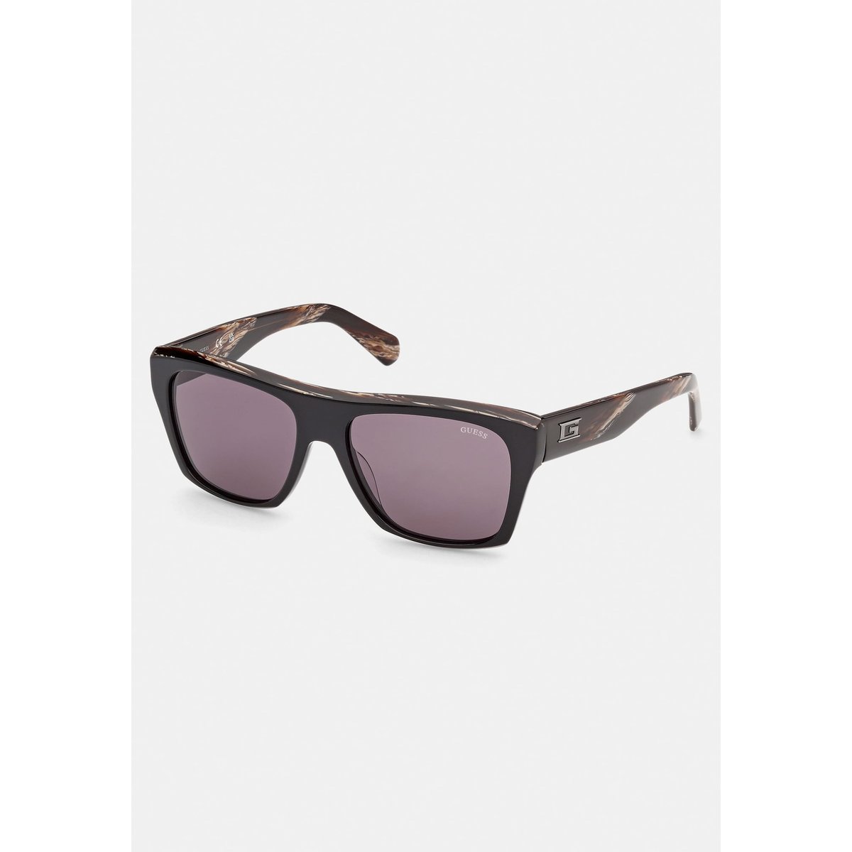 Lunettes De Soleil Carrées noir, GUESS