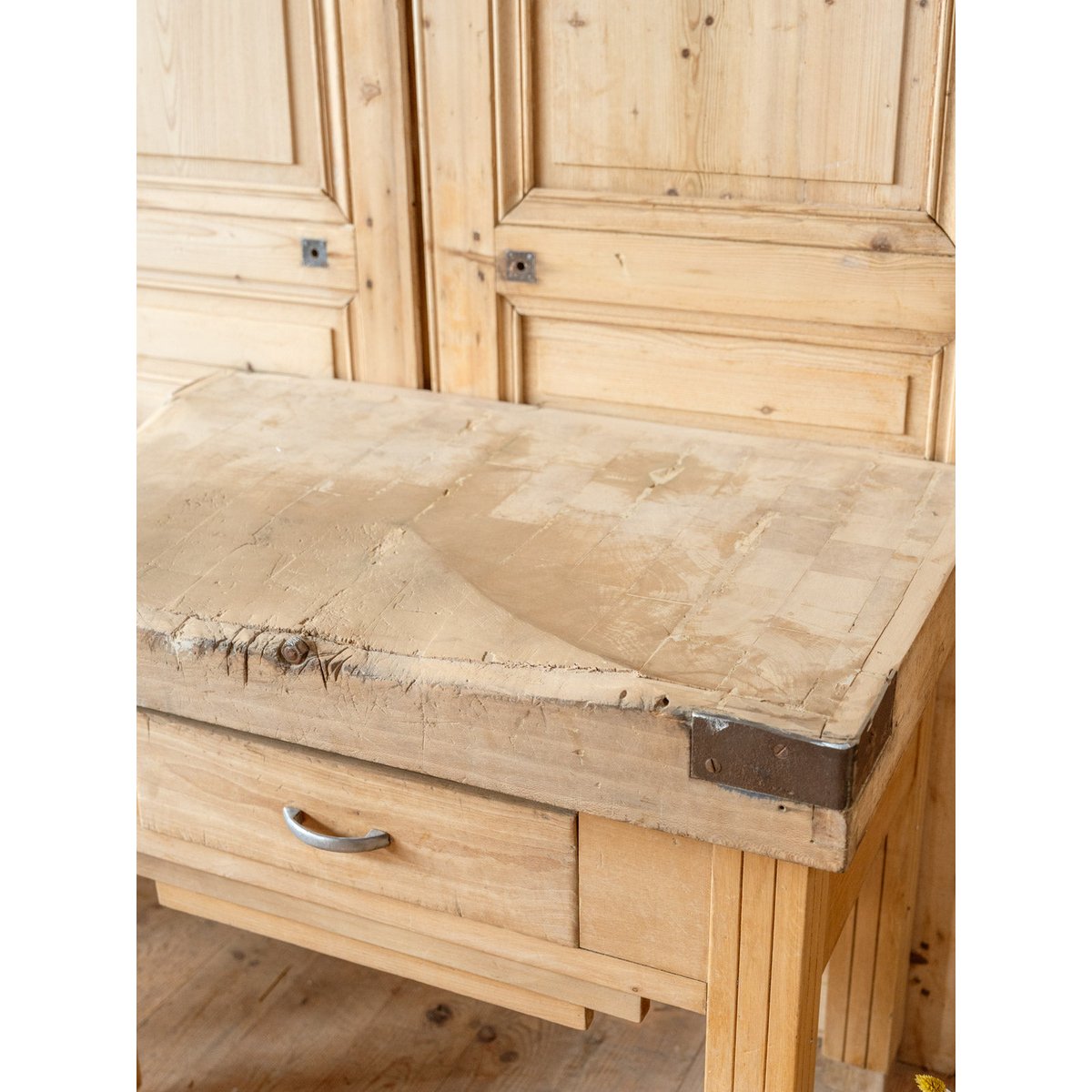 Meuble de métier en bois Fernand N°405 - Bon état bois clair, DEBONGOUT