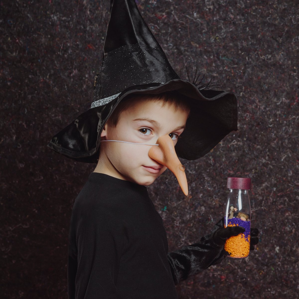 Bouteille sensorielle Halloween multicolore, PETIT BOUM