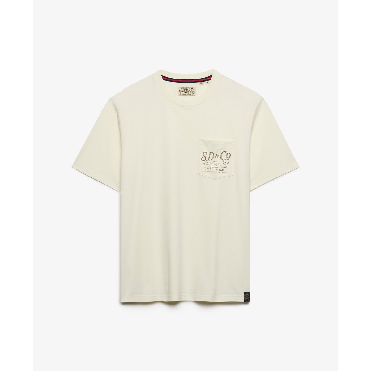 T-shirt Trade Coupe Décontractée crème, SUPERDRY