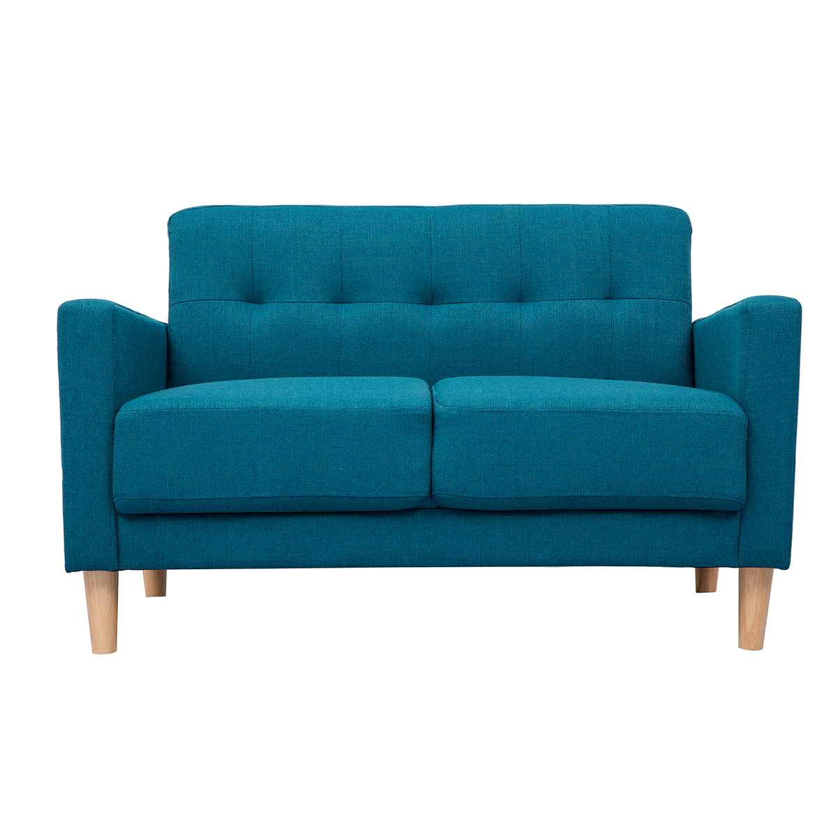 Canapé scandinave 2 places MOON bleu canard, MILIBOO