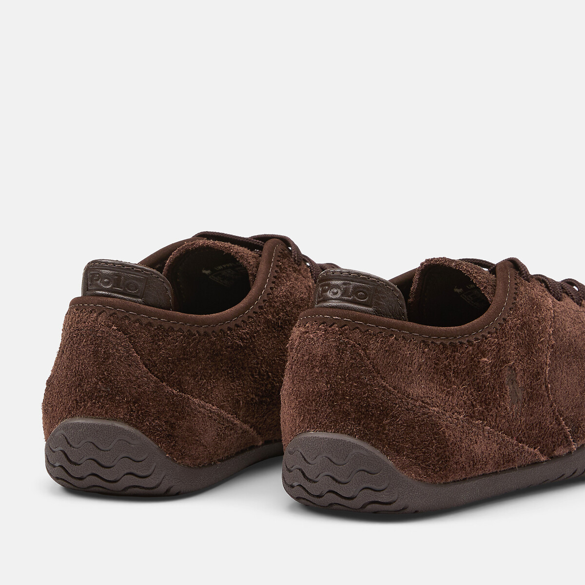 Baskets en cuir suède Low Profile marron foncé, POLO RALPH LAUREN