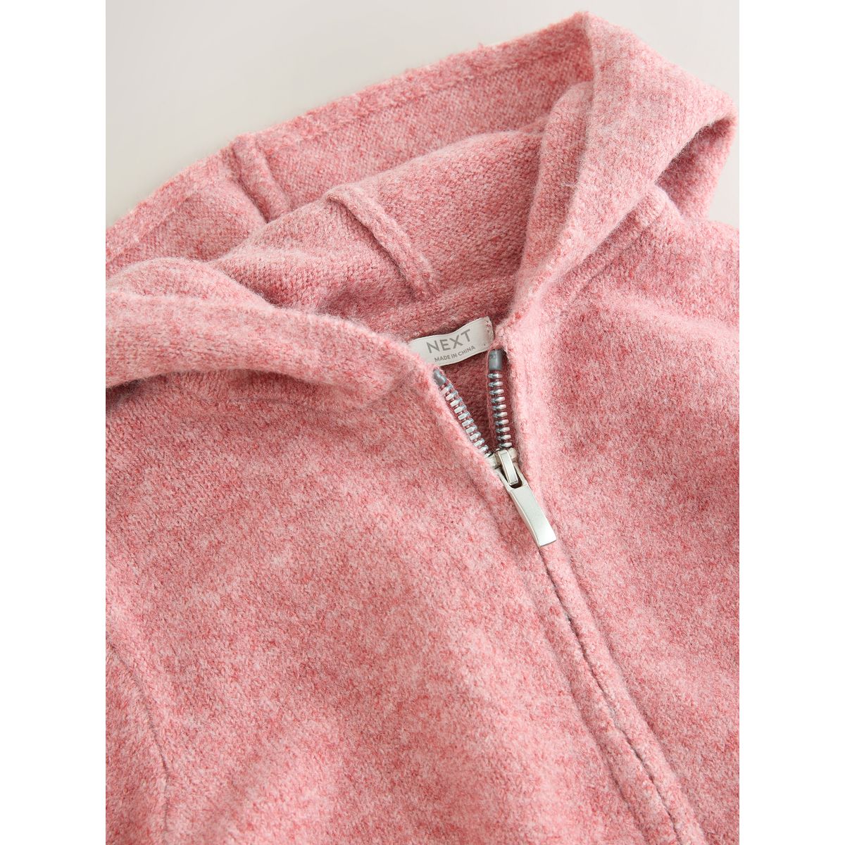 Sweat à capuche en maille rose, NEXT