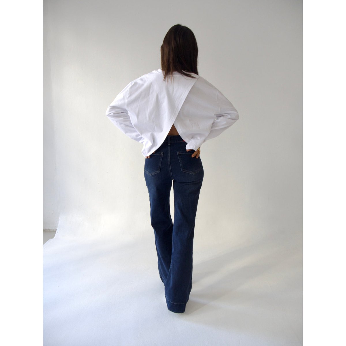 Jean stretch taille mi-haute CLAUDIA bleu brut, MINDTRAVELER