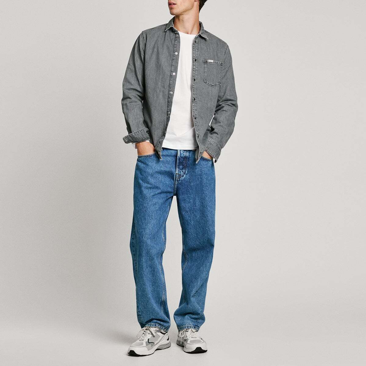 Chemise Regular Fit En Denim jean, PEPE JEANS