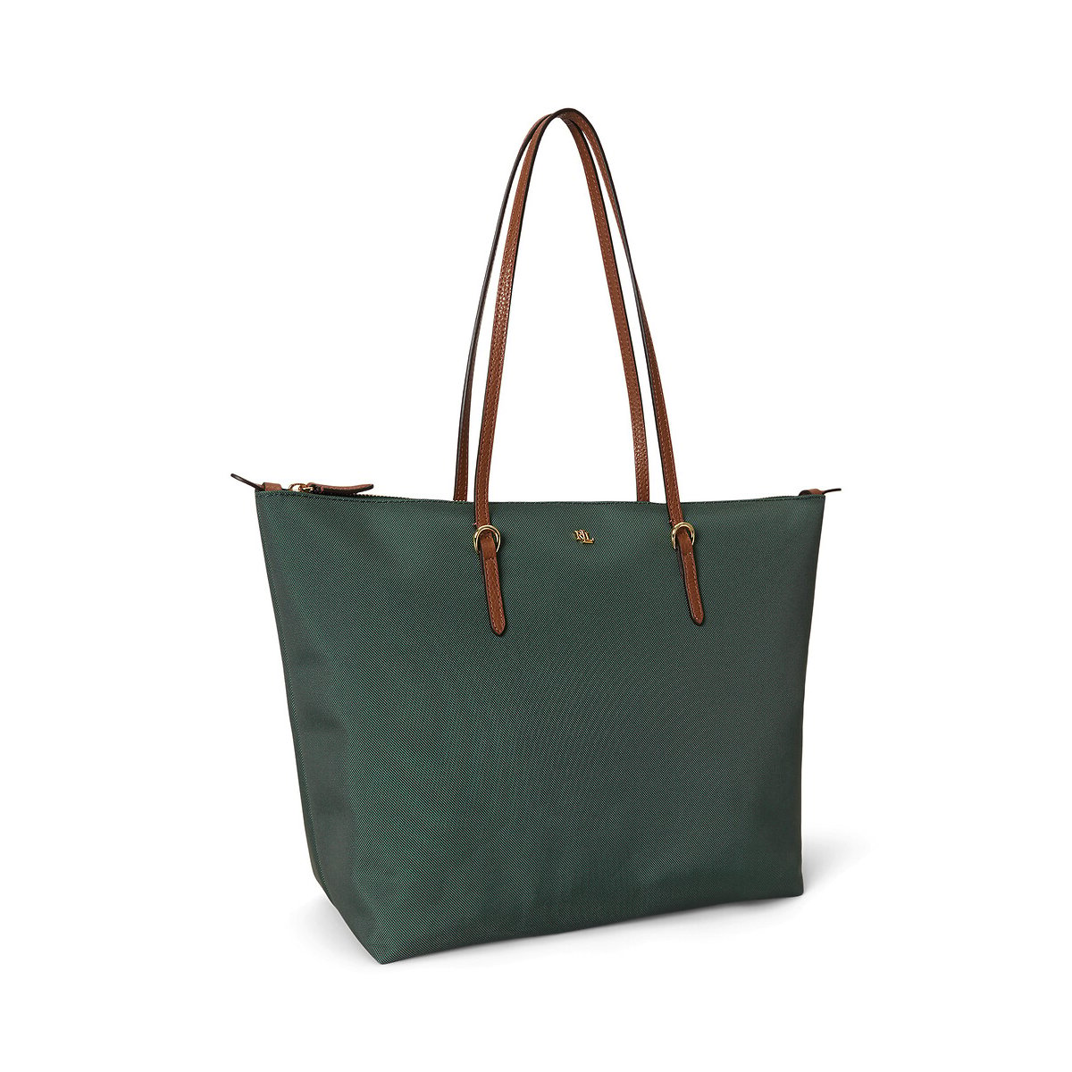 Sac tote large en toile, KEATON vert, LAUREN RALPH LAUREN