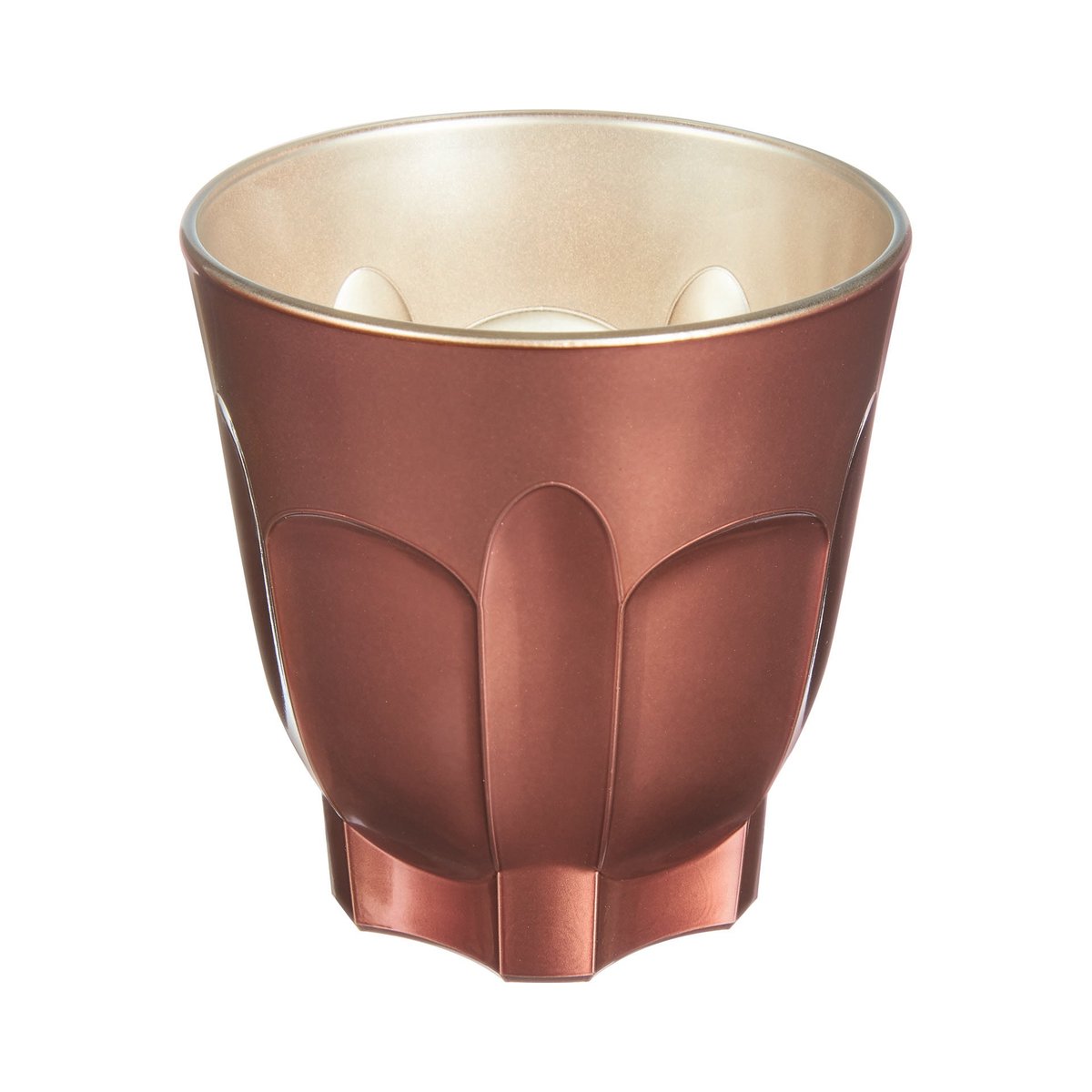 6 tasses en verre 24 cl Terracotta -FLASHY marron, LUMINARC