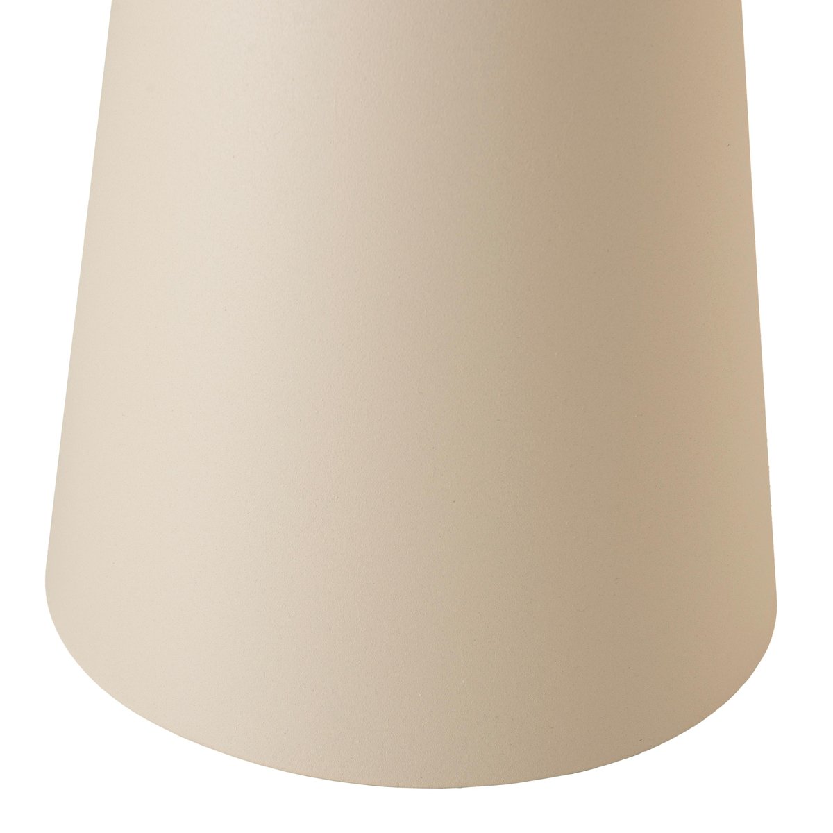 Table d'appoint ronde 40x40cm plateau en métal émaillé caramel TOSCA bois naturel, PIER IMPORT