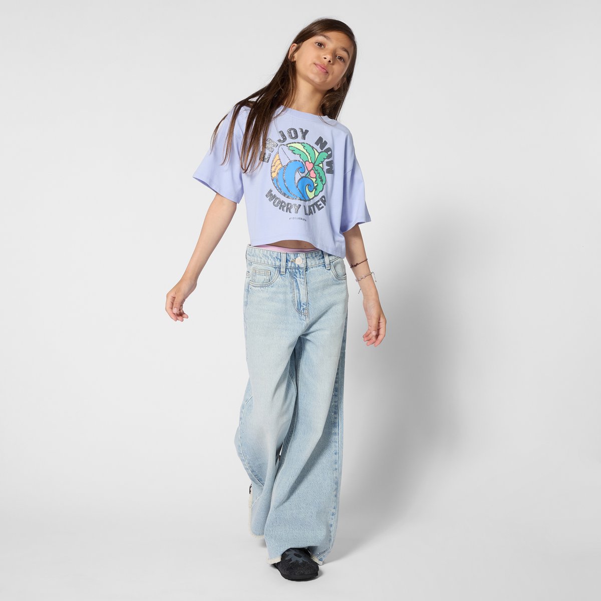 Tee-shirt manches courtes angel blue, BILLIEBLUSH