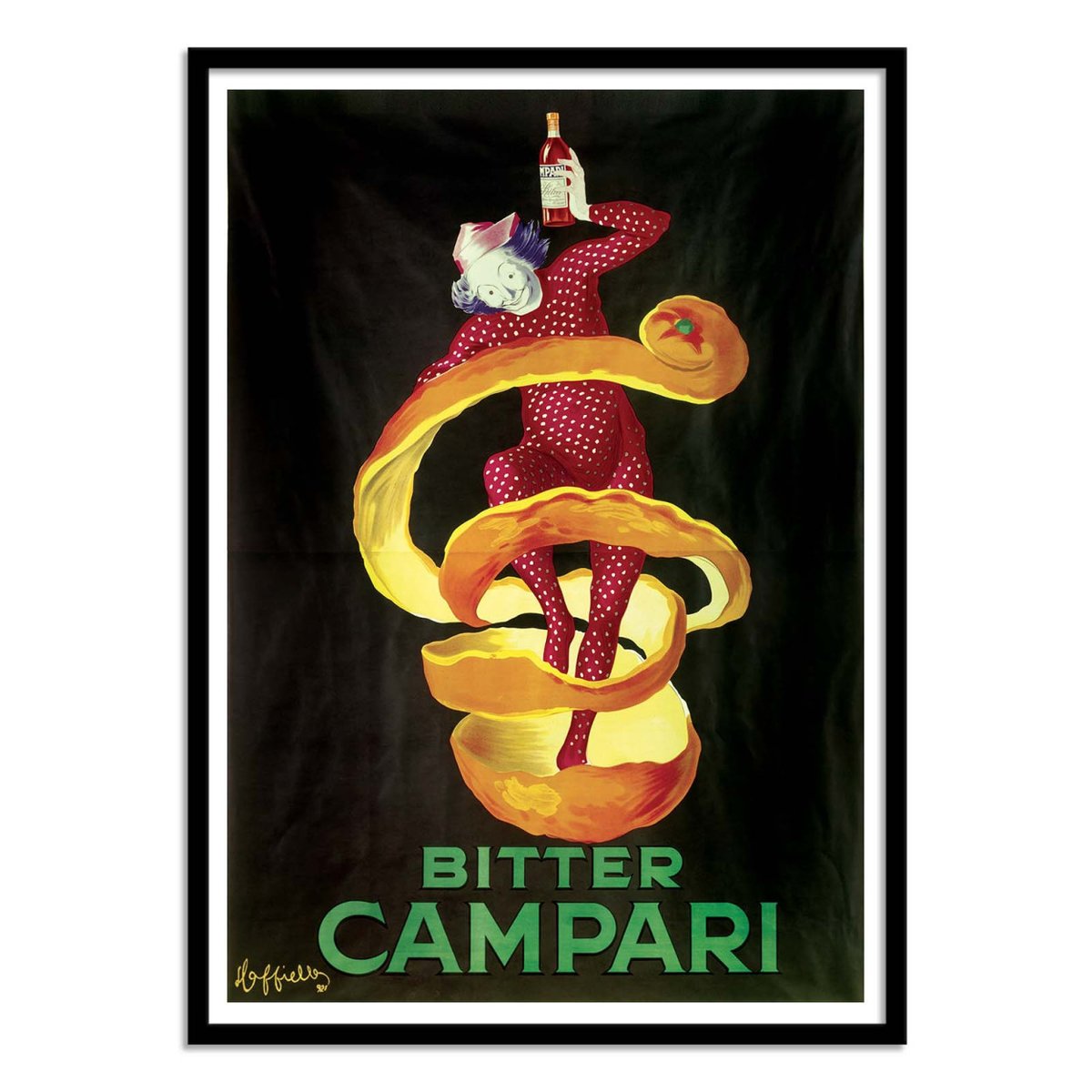 Affiche d'art - Bitter Campari 1921 - Leonetto Cappiello couleur unique, WALL EDITIONS