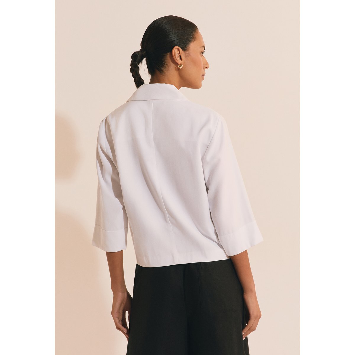 Veste courte croisée VAIANO ecru, ETAM