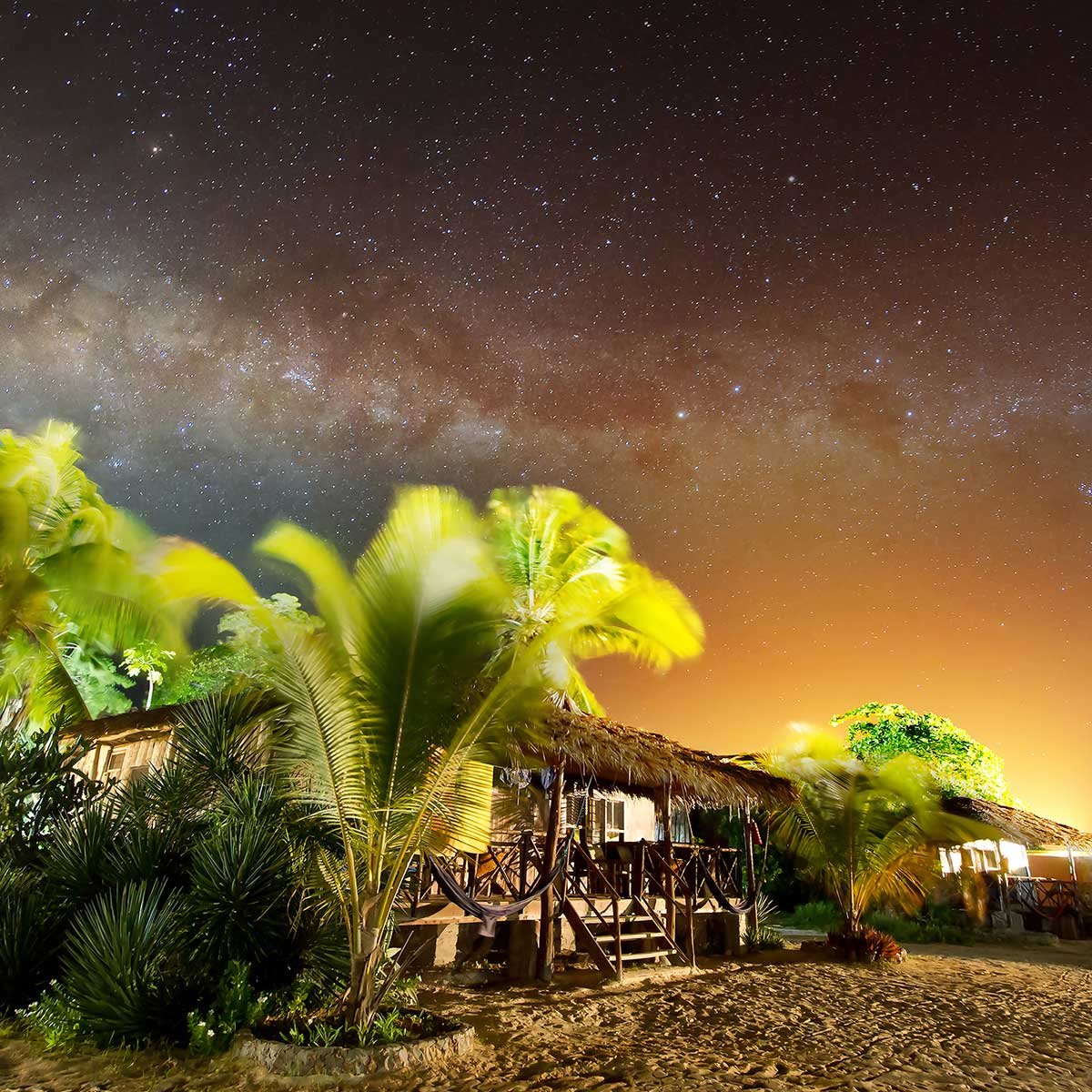 Tableau décoratif sous le ciel étoilé de zanzibar tableau alu dibond, HEXOA