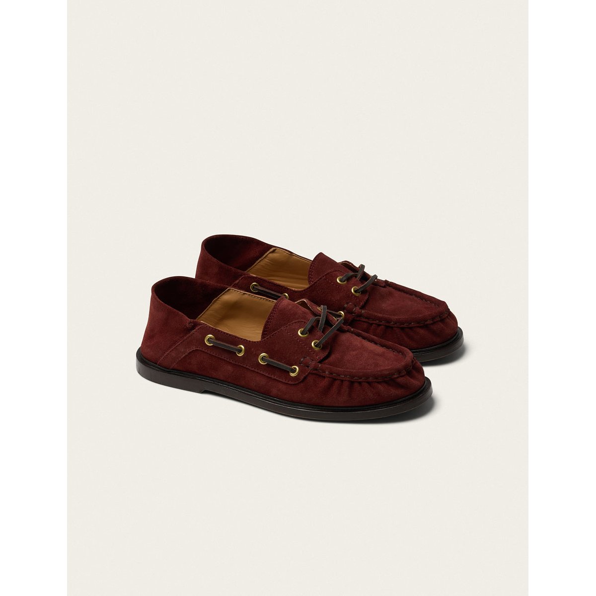 Mocassins OVEL suède acajou, ODAJE