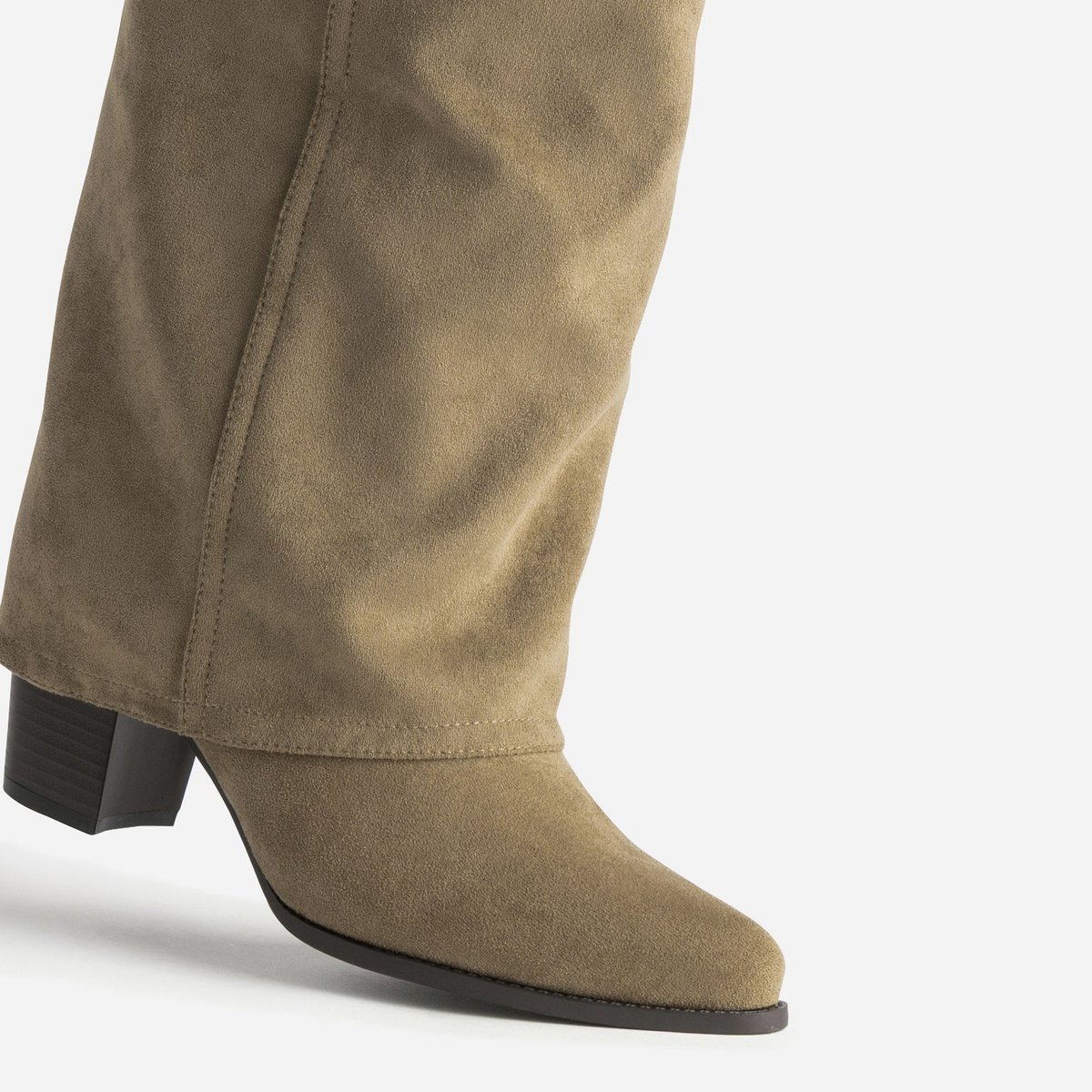 Botte À Talon en cuir MINA. taupe, ERAM