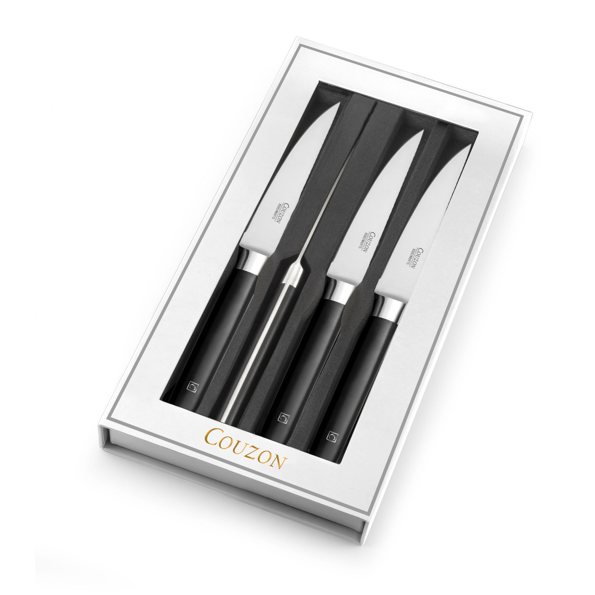 Coffret 4 couteaux steak - KASARO noir, COUZON