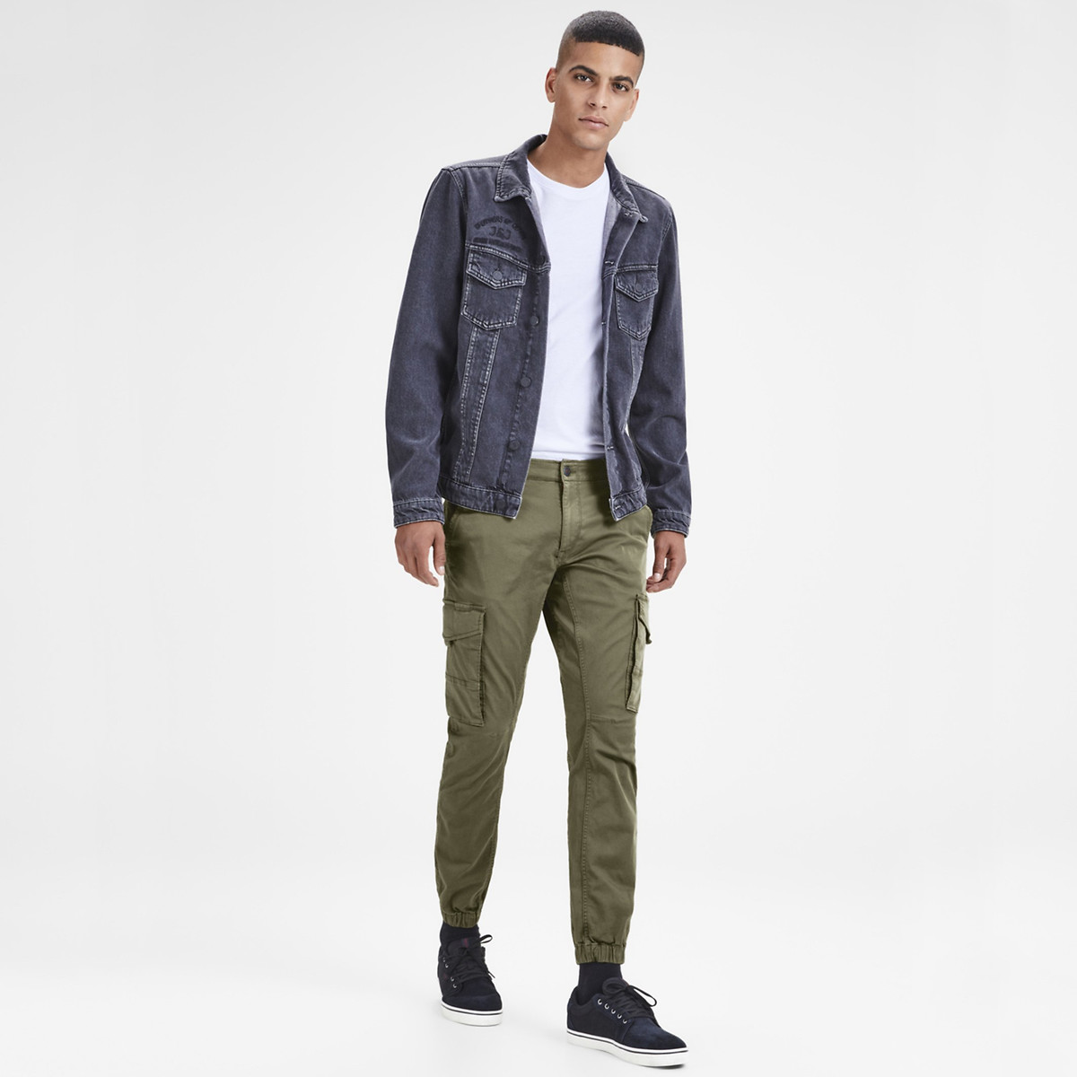 Pantalon cargo, Paul Flake vert kaki, JACK & JONES