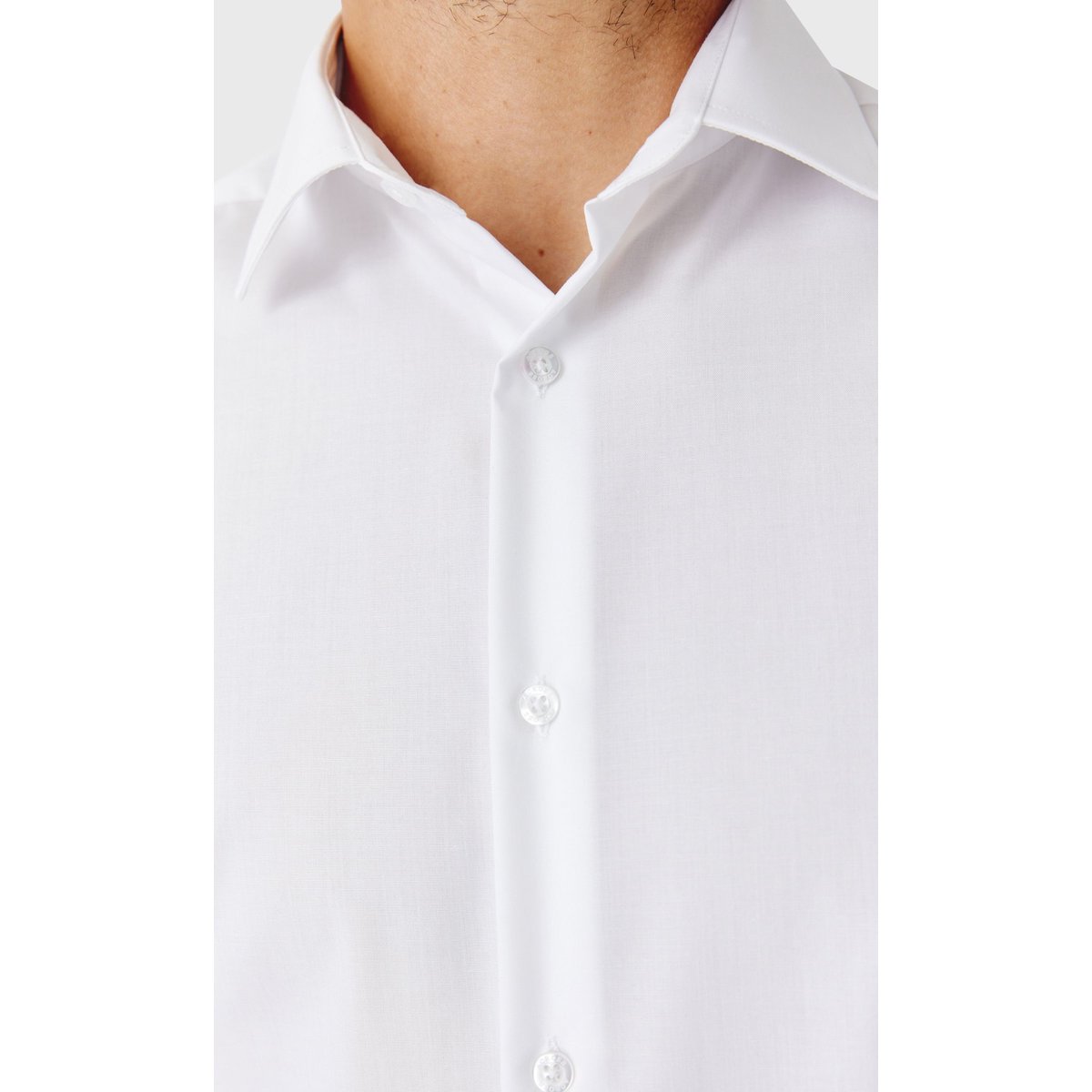 Chemise Regular fit sans repassage blanc, ACROSS