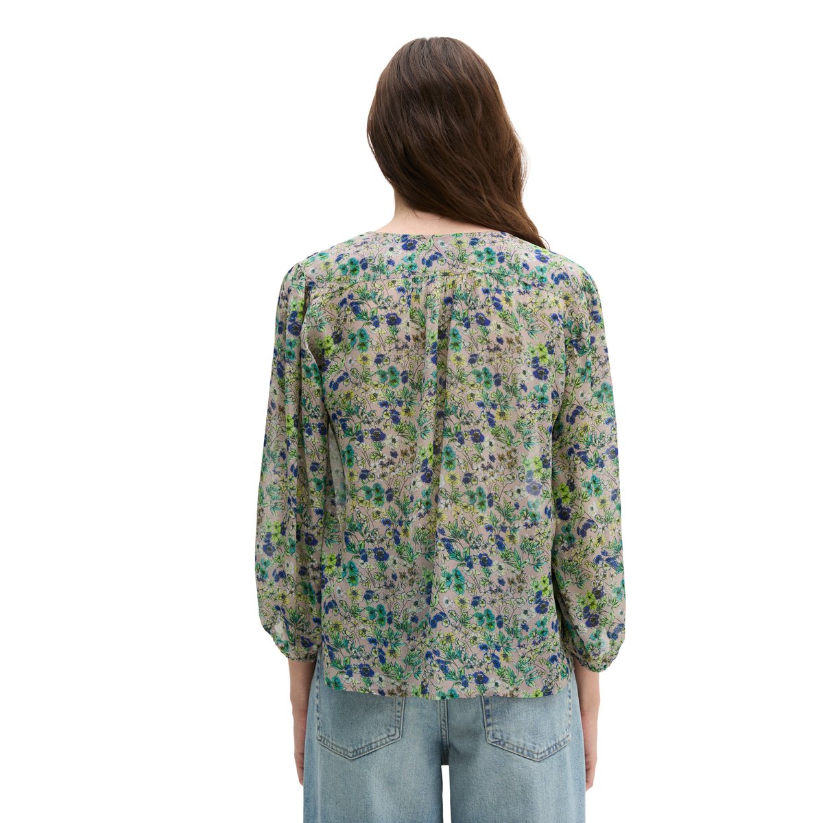 Blouse imprimée relaxed en viscose imprimée rose, MARC O'POLO