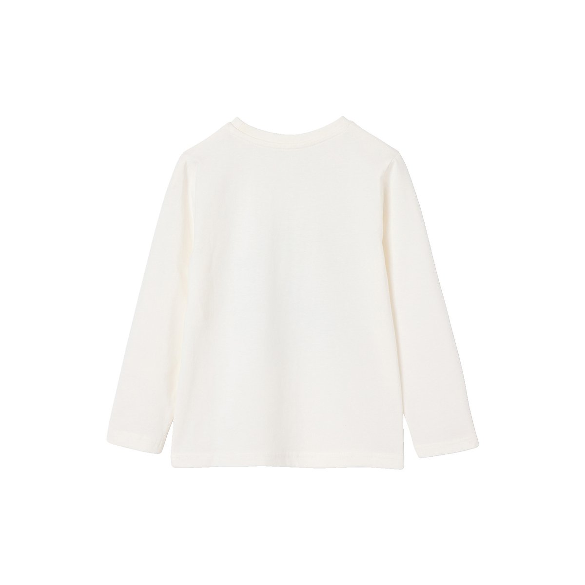 T-shirt manches longues blanc, VERTBAUDET