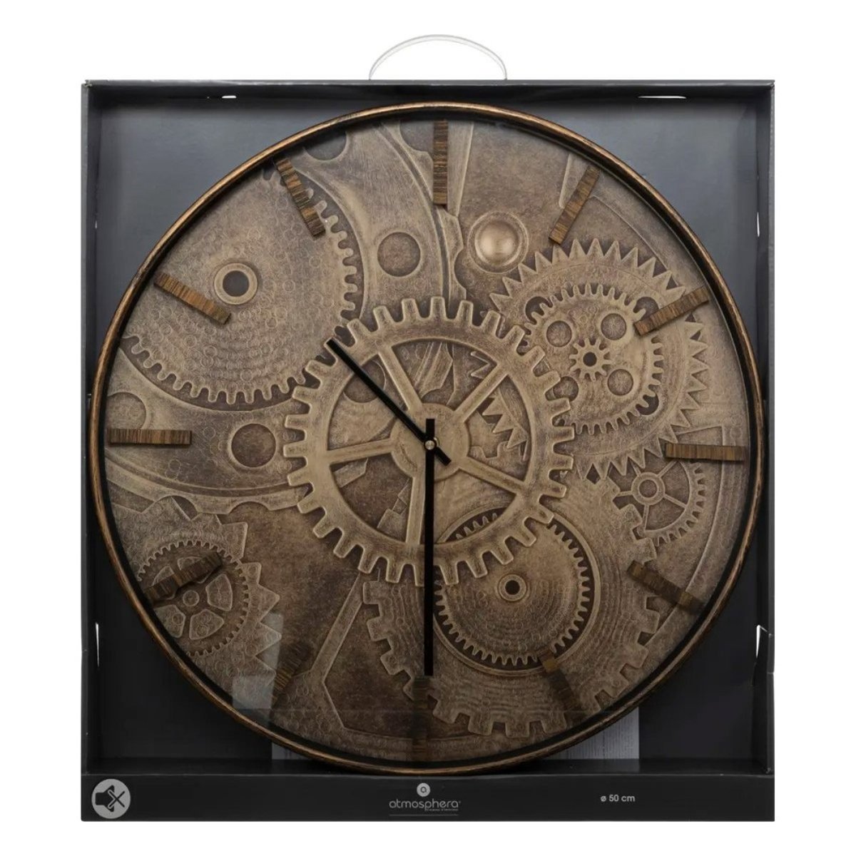 Horloge Mécanique Deyan D50 marron, ATMOSPHERA