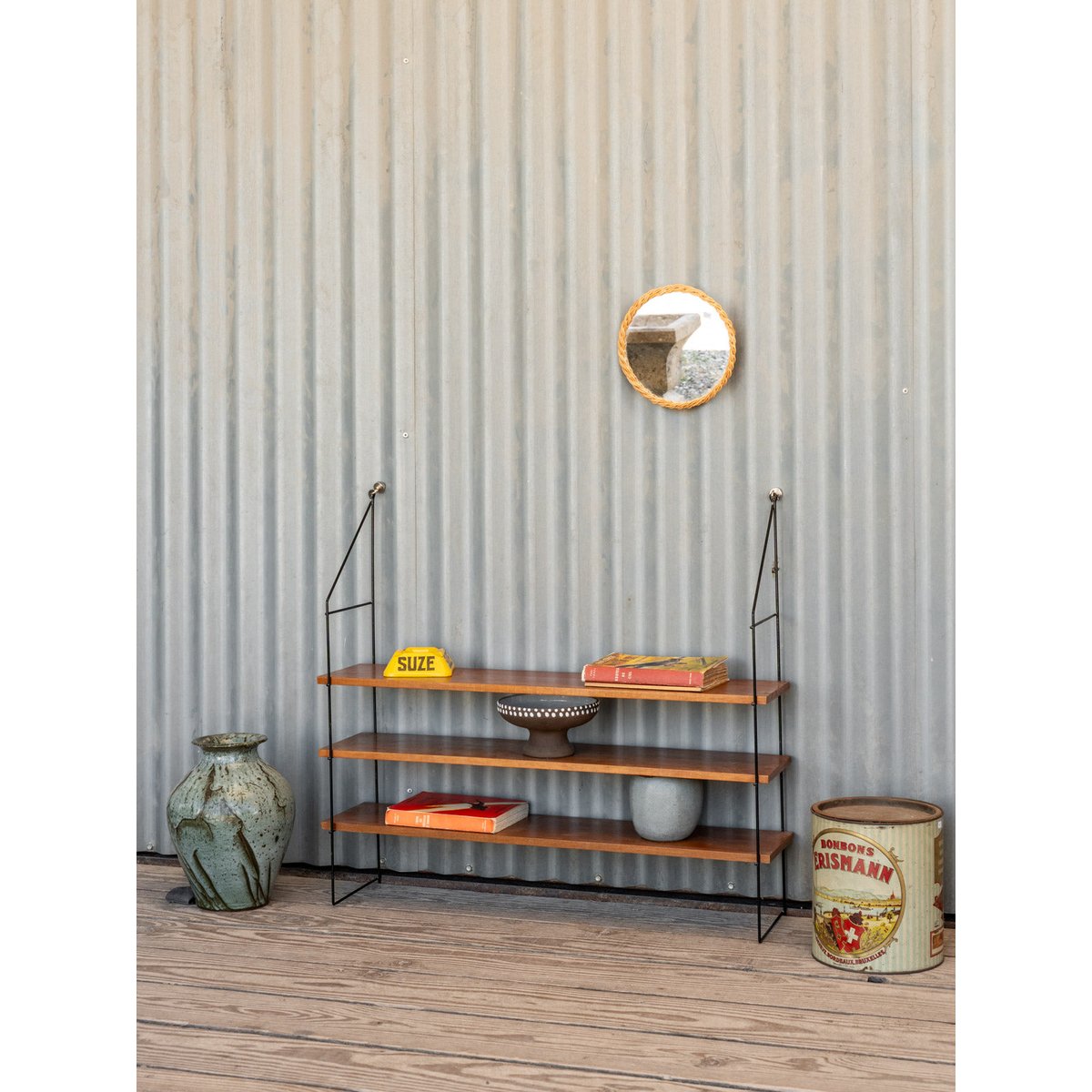 Étagère en bois et métal noir Gaëlle N°1469 - Bon état noir, DEBONGOUT
