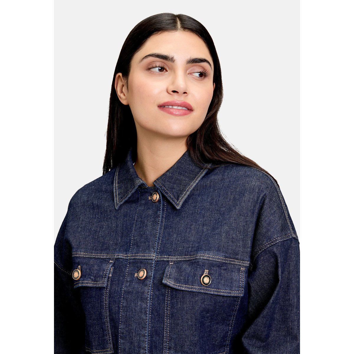 Veste en jean à manches longues dark blue denim, BETTY BARCLAY