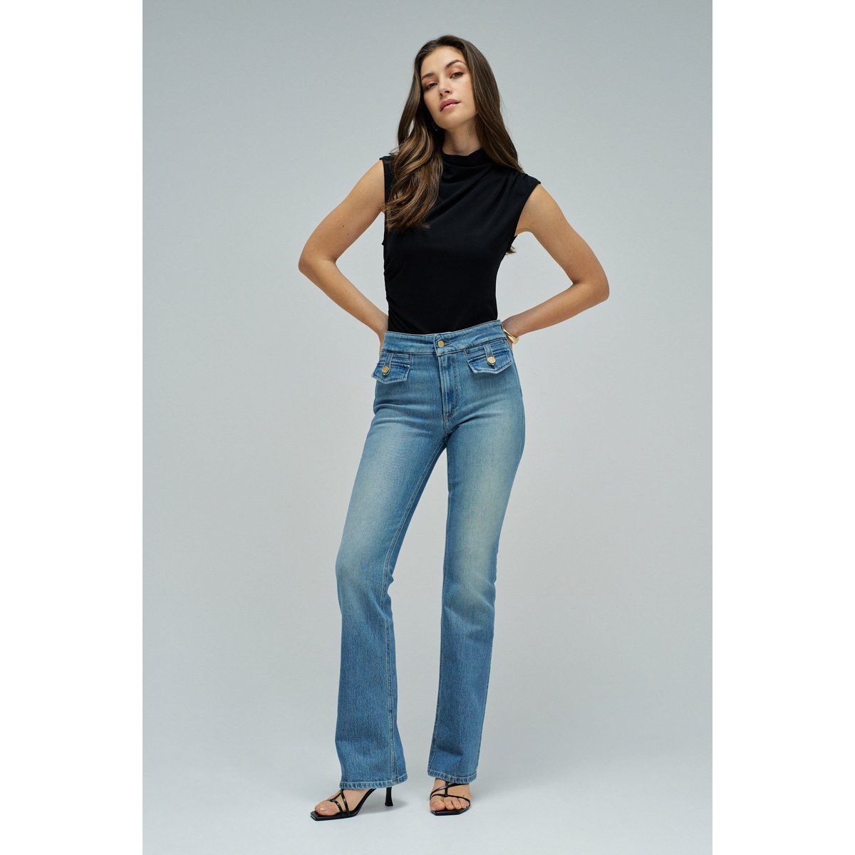 JEAN DESTINY PUSH UP BOOTCUT bleu, SALSA JEANS
