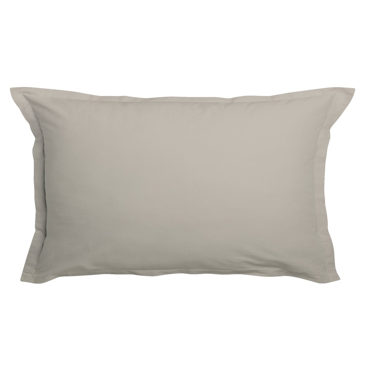 Taie d'oreiller en coton unie, ESSENTIEL ivoire, C DESIGN HOME TEXTILE