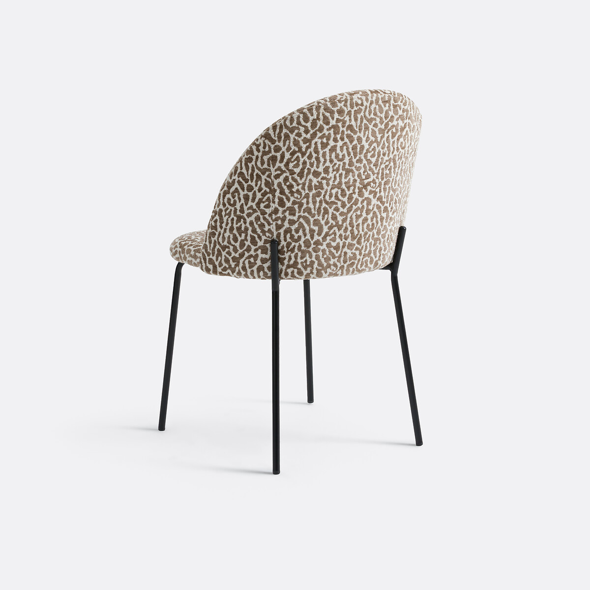 Chaise en bouclette motif léopard, NORDIE imprimé léopard, LA REDOUTE INTERIEURS
