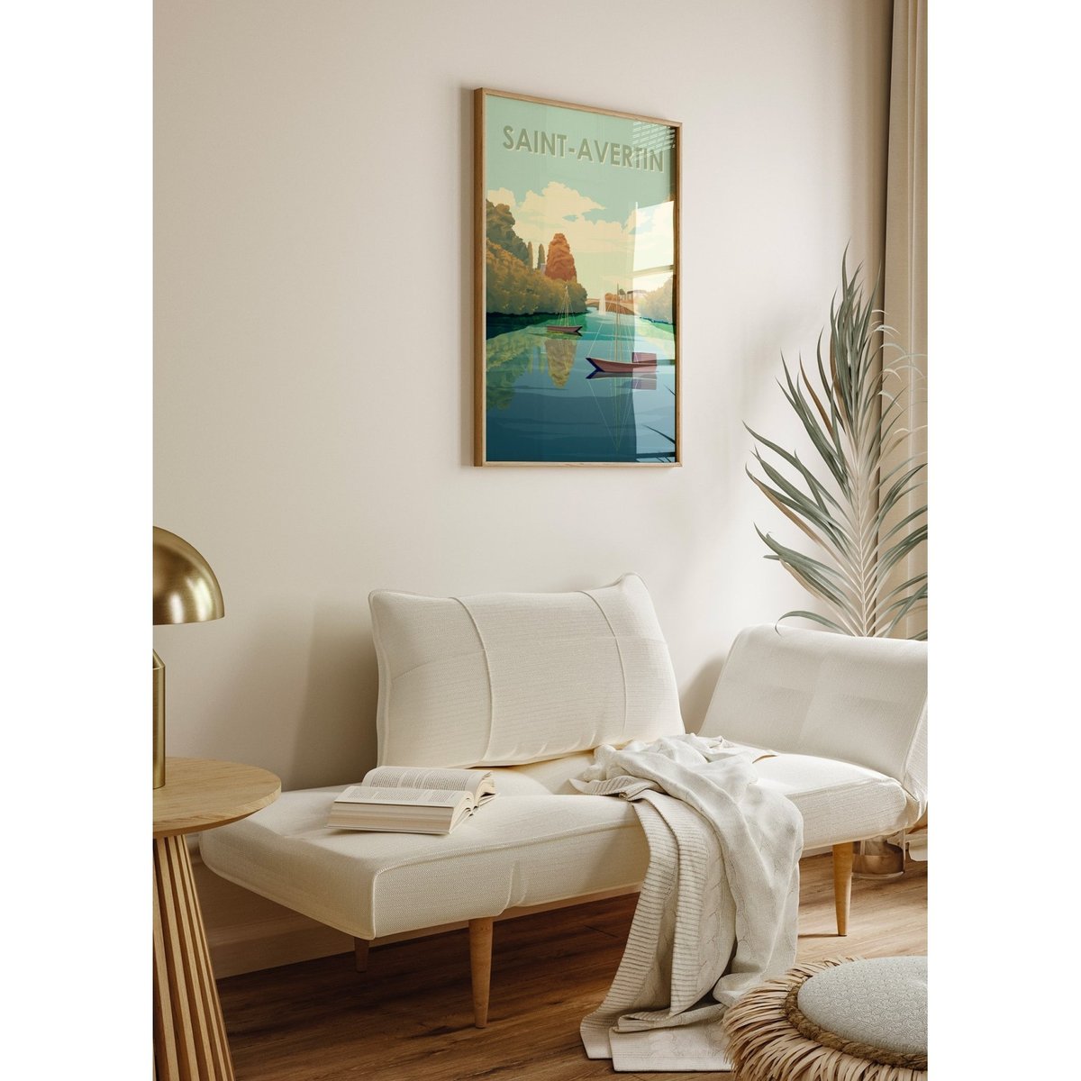 Affiche ville Saint-Avertin blanc, L'AFFICHERIE