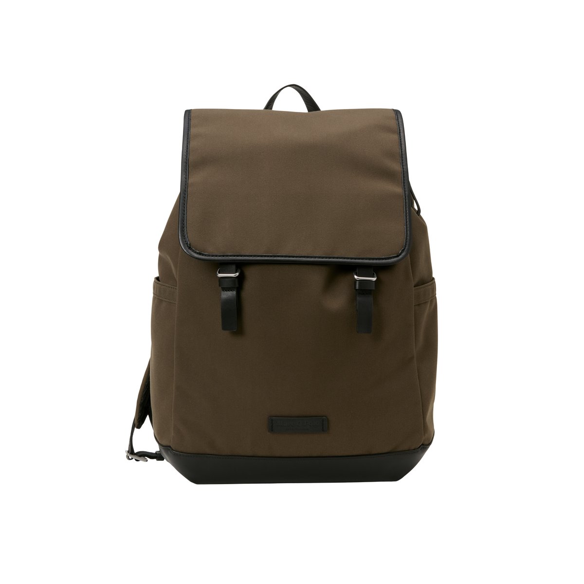Sac à dos en toile, modèle Maiko avec des détails en cuir véritable marron, MARC O'POLO