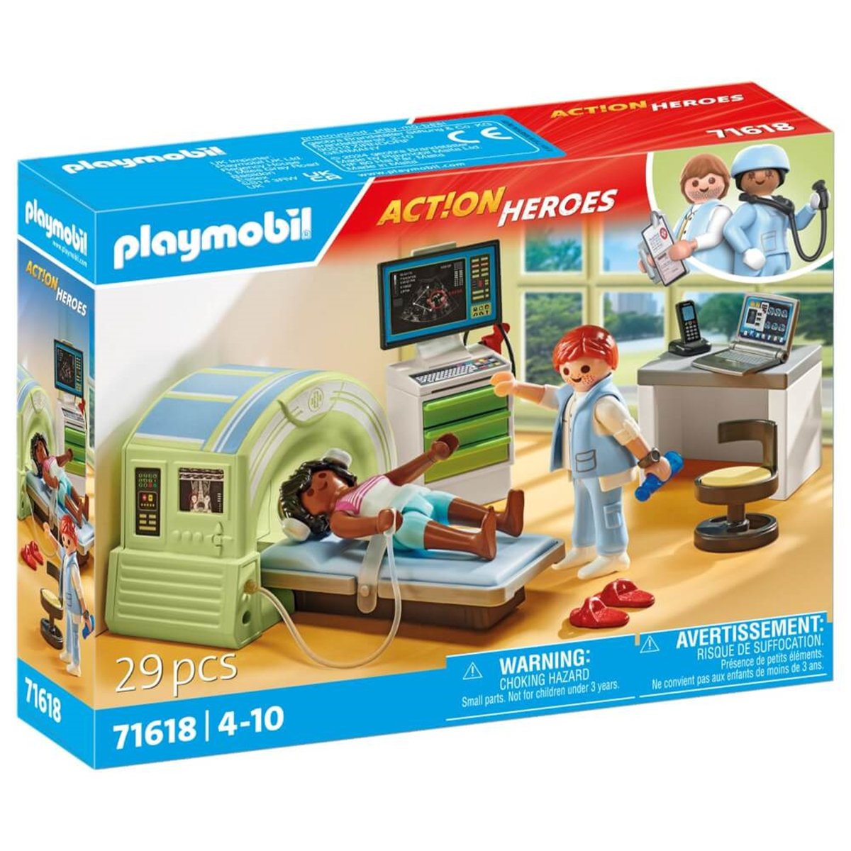 Heroes Scanner médical avec patiente multicolore, PLAYMOBIL