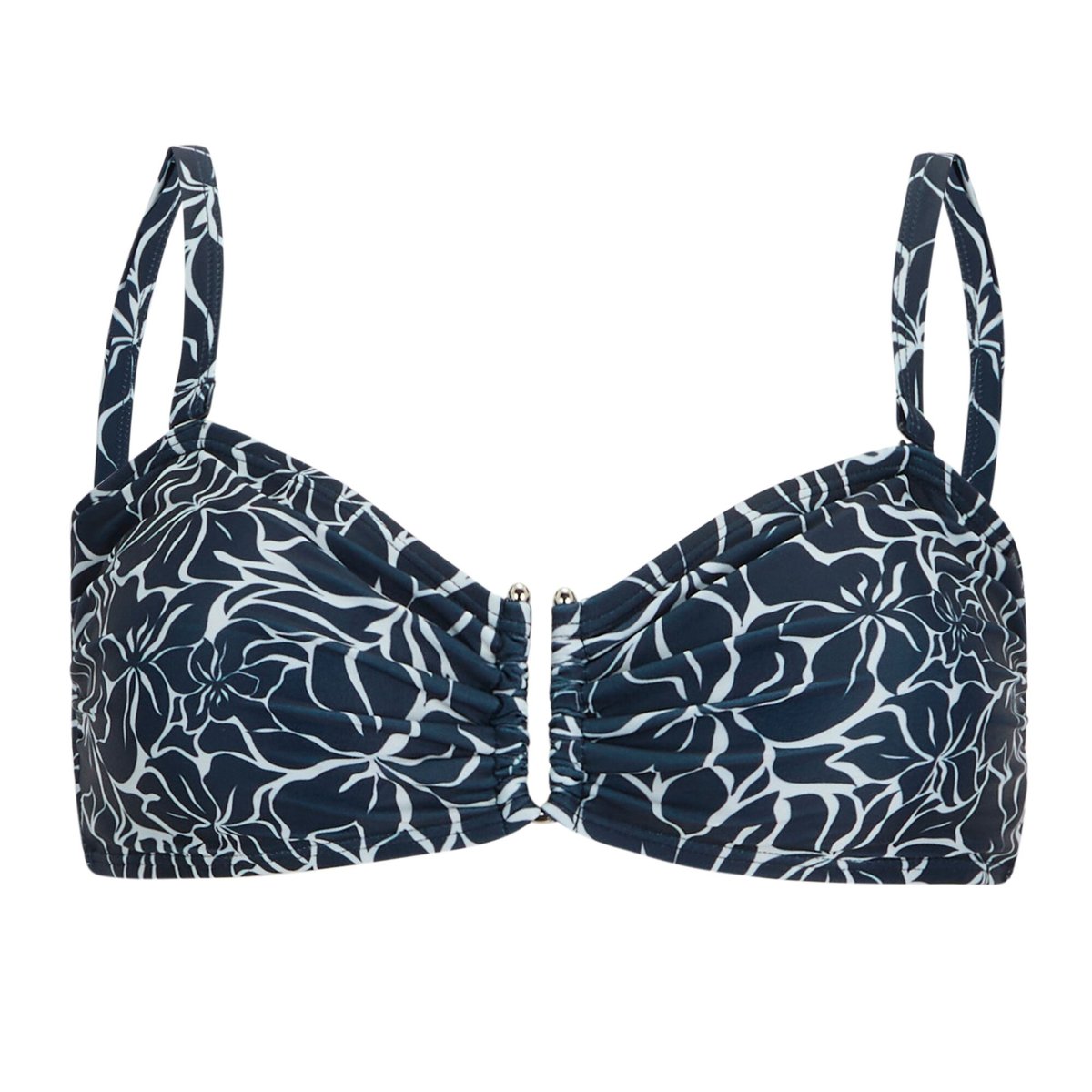 Haut de maillot de bain motif/style floral ACEANA bleu marine, REGATTA