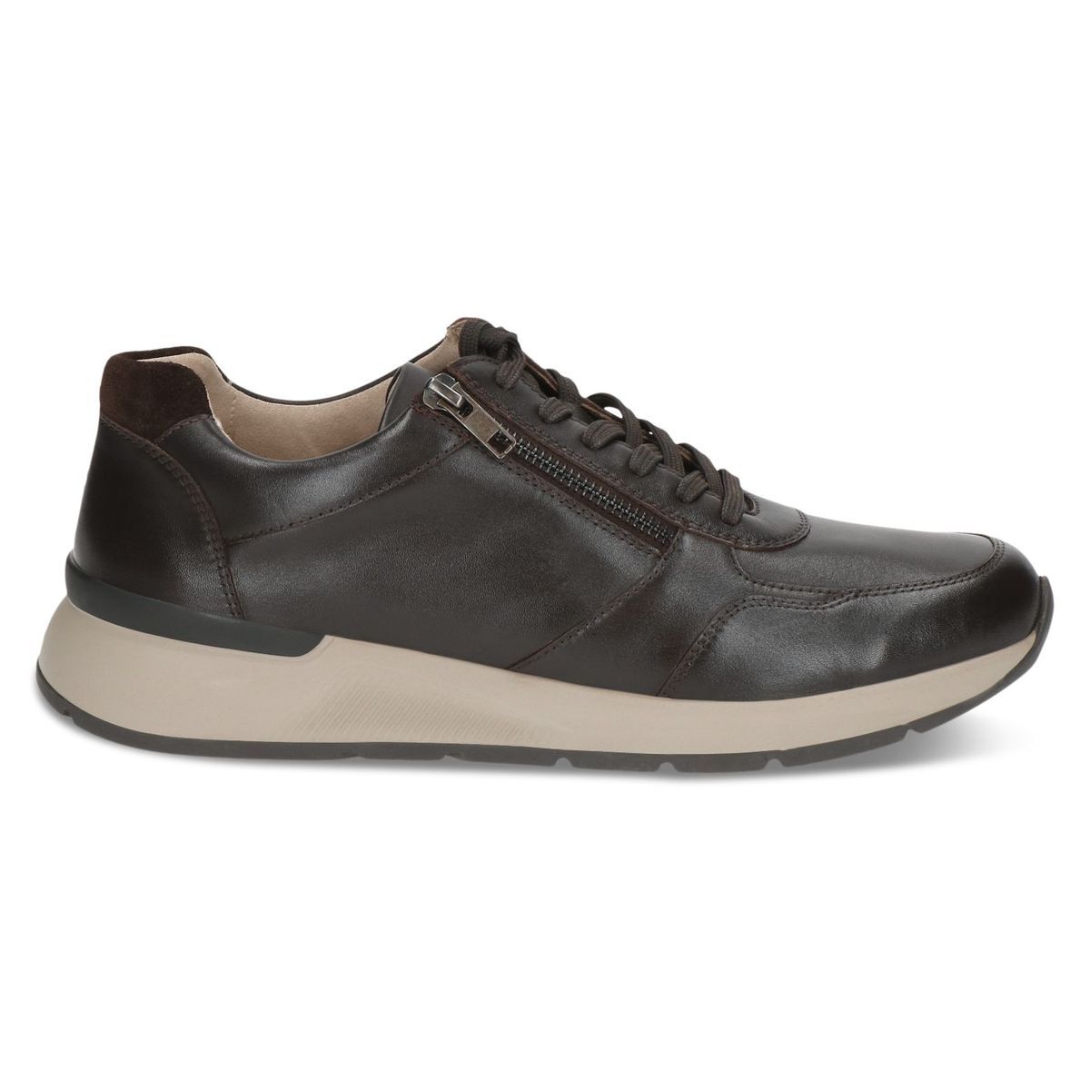 Basket homme marron foncé combiné, CAPRICE