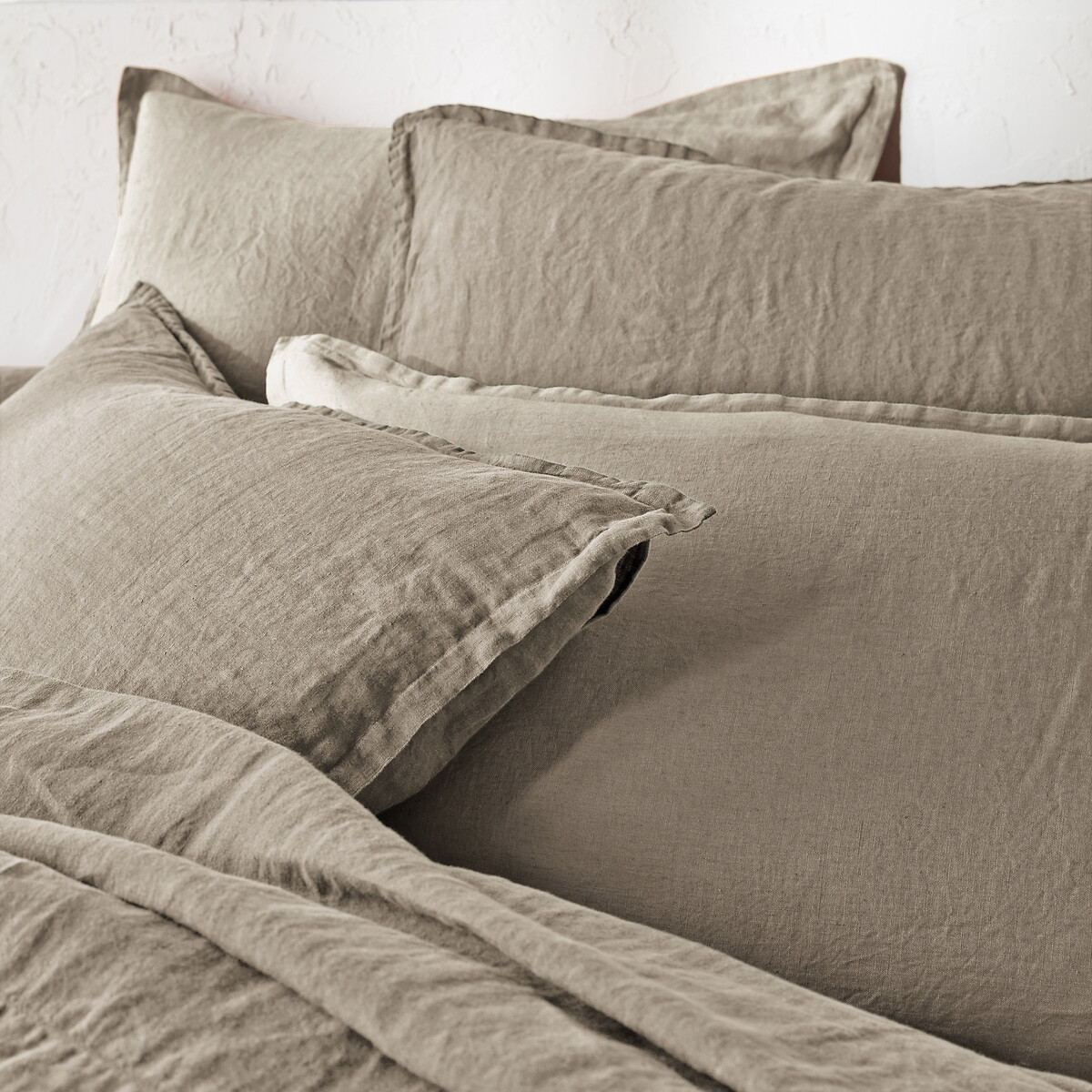 Linot Plain 100% Washed Linen Duvet Cover linen, LA REDOUTE INTERIEURS