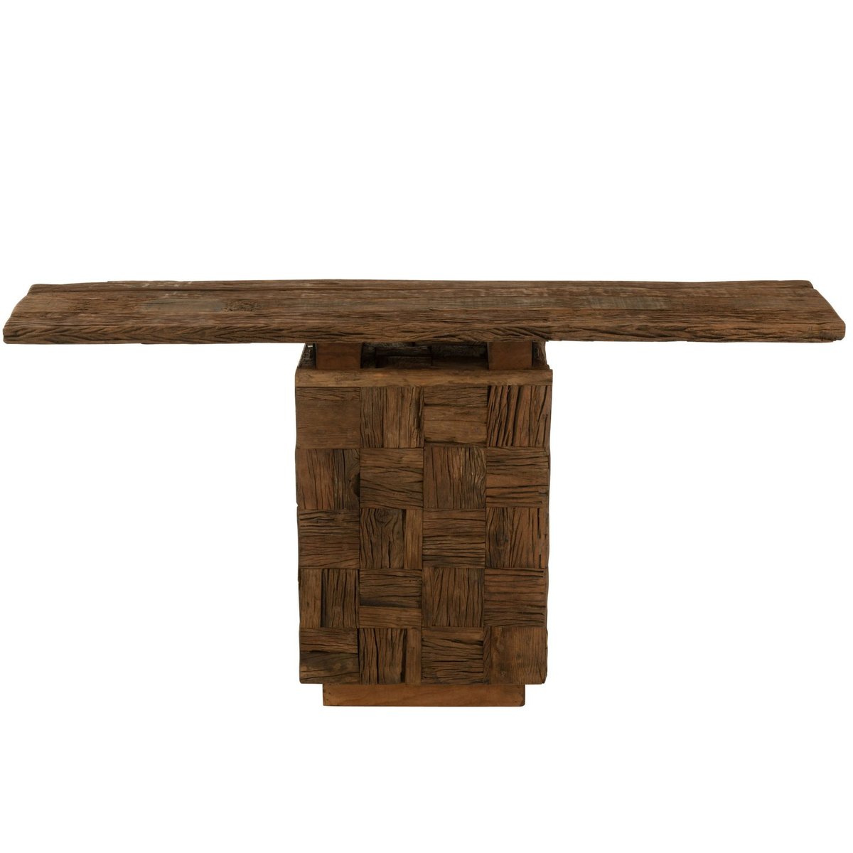 Console en bois foncé recyclé L150 - ICA bois foncé, HELLIN, DEPUIS 1862