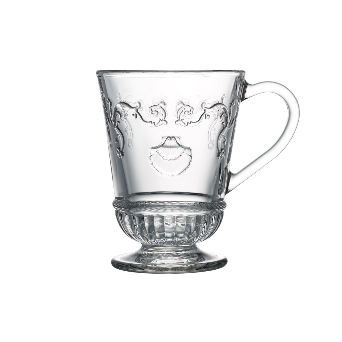 Lot de 6 mugs, VERSAILLES transparent, LA ROCHERE